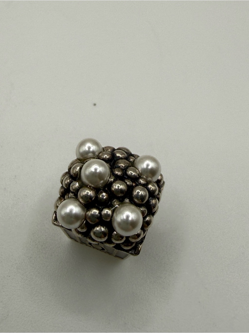Pandora Popcorn Charm w Pearls!